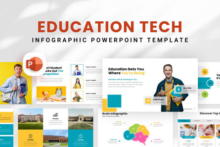 Education Tech - PowerPoint Template, 10952, Education & Training — PoweredTemplate.com
