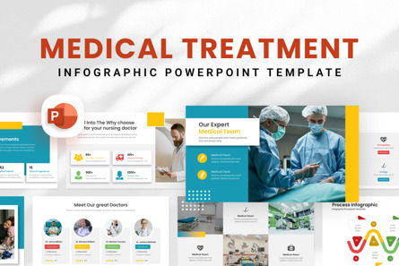 Medical Treatment - PowerPoint Template, Plantilla de PowerPoint, 10954, Salud y ocio — PoweredTemplate.com