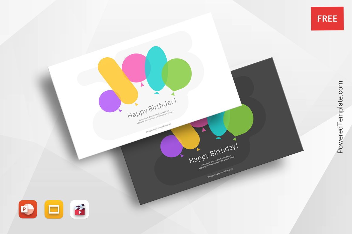 Happy Birthday PowerPoint Templates and Google Slides Themes, Backgrounds  for presentations 