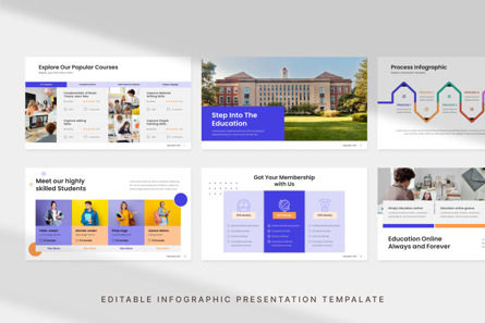 Online Education - PowerPoint Template, Slide 3, 10957, Education & Training — PoweredTemplate.com