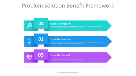 Problem Solution Benefit Framework Presentation Template, Slide 2, 10962, Business Models — PoweredTemplate.com