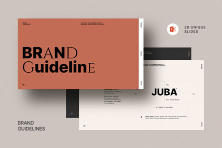 Brand Guideline Presentation, Modele PowerPoint, 10966, Business — PoweredTemplate.com