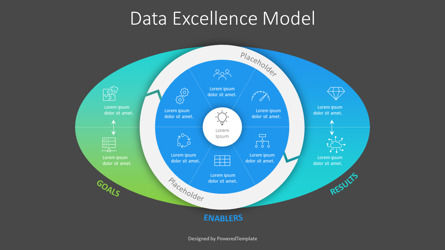 Data Excellence Model Presentation Template, Slide 3, 10967, Modelli di lavoro — PoweredTemplate.com