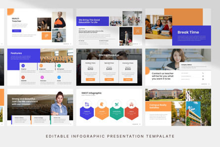 Campus Education - PowerPoint Template, Diapositive 5, 10970, Business — PoweredTemplate.com
