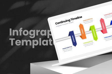 Continuing Timeline - Infographic PowerPoint Template, スライド 2, 10971, ビジネス — PoweredTemplate.com