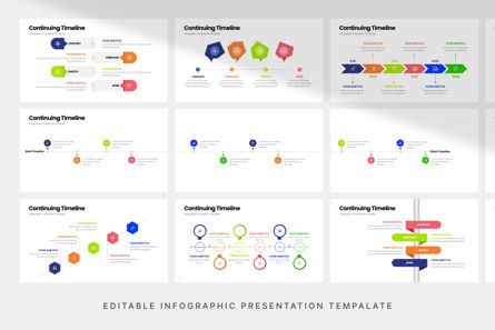Continuing Timeline - Infographic PowerPoint Template, スライド 4, 10971, ビジネス — PoweredTemplate.com