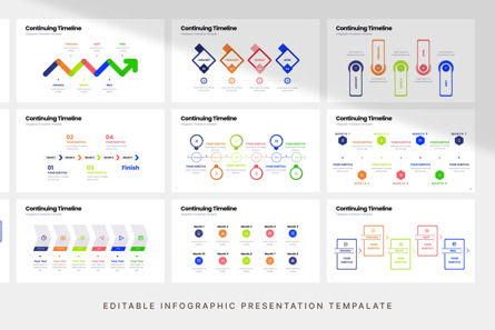 Continuing Timeline - Infographic PowerPoint Template, 슬라이드 5, 10971, 비즈니스 — PoweredTemplate.com