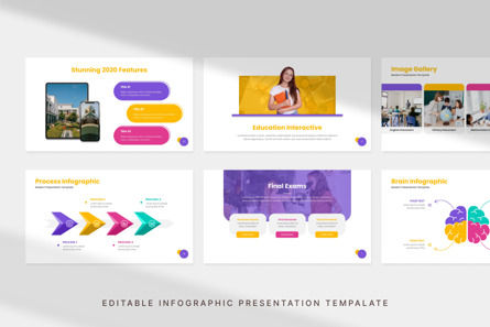 School Concept - PowerPoint Template, 슬라이드 3, 10979, 비즈니스 — PoweredTemplate.com