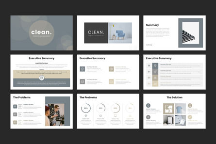 Clean-The Creative PowerPoint Template, Deslizar 2, 10980, Animais e Animais Domésticos — PoweredTemplate.com