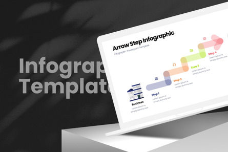 Arrow Step - Infographic PowerPoint Template, Slide 2, 10983, Lavoro — PoweredTemplate.com
