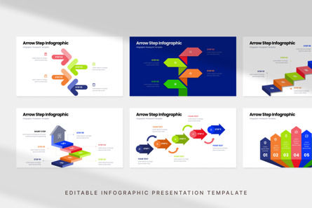 Arrow Step - Infographic PowerPoint Template, Dia 3, 10983, Bedrijf — PoweredTemplate.com