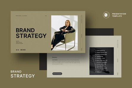Brand Strategy Presentation, PowerPoint Template, 10993, Business — PoweredTemplate.com