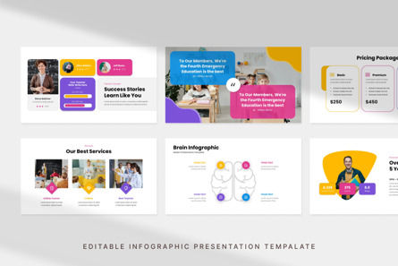 School Profile - PowerPoint Template, Dia 3, 11000, Bedrijf — PoweredTemplate.com