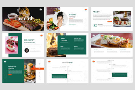 Company Profile Food And Beverages Keynote Template, スライド 2, 11003, Food & Beverage — PoweredTemplate.com