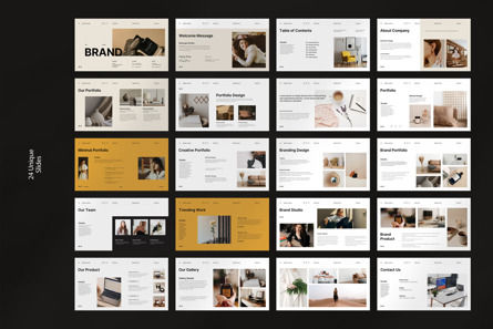 Brand Portfolio Presentation Template, Slide 10, 11004, Business — PoweredTemplate.com