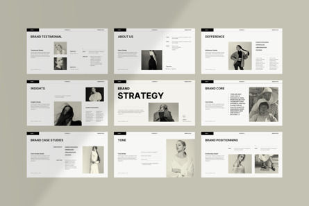 Brand Strategy Presentation, Modello PowerPoint, 11007, Lavoro — PoweredTemplate.com