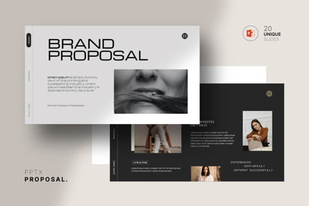 Brand Proposal Presentation, Plantilla de PowerPoint, 11008, Negocios — PoweredTemplate.com