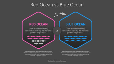 Red Ocean vs Blue Ocean Strategy Template for Presentations, Deslizar 3, 11009, Modelos de Negócio — PoweredTemplate.com