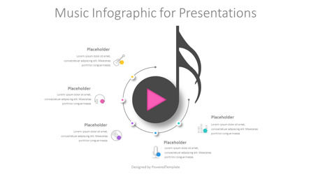 Music Infographic Presentation Template, 幻灯片 2, 11020, Art & Entertainment — PoweredTemplate.com