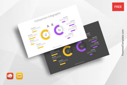 Comparison Infographic for Presentations, Gratis Tema de Google Slides, 11022, Infografías — PoweredTemplate.com