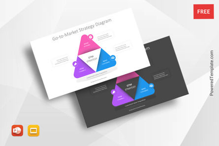 Go-to-Market Strategy Diagram for Presentations, Gratuit Theme Google Slides, 11035, Modèles commerciaux — PoweredTemplate.com