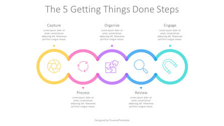 5 Getting Things Done Steps Presentation Template, Dia 2, 11038, Businessmodellen — PoweredTemplate.com