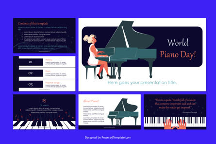 World Piano Day Free Presentation Template, Slide 2, 11040, Art & Entertainment — PoweredTemplate.com