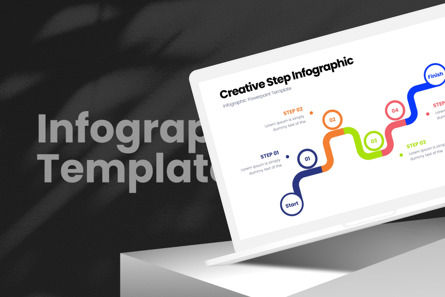 Creative Step - Infographic PowerPoint Template, Deslizar 2, 11042, Negócios — PoweredTemplate.com