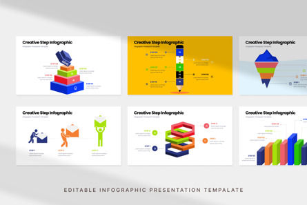 Creative Step - Infographic PowerPoint Template, Deslizar 3, 11042, Negócios — PoweredTemplate.com