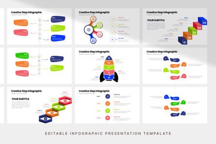 Creative Step - Infographic PowerPoint Template, Slide 5, 11042, Lavoro — PoweredTemplate.com