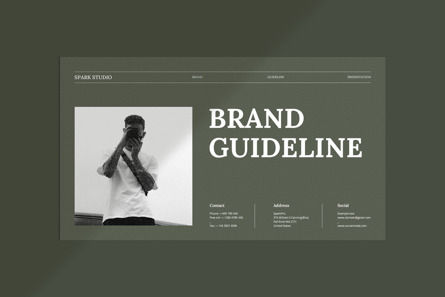Brand Guideline Presentation, Slide 2, 11043, Business — PoweredTemplate.com