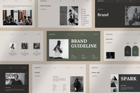Brand Guideline Presentation, Deslizar 5, 11043, Negócios — PoweredTemplate.com