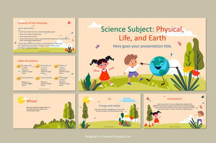 Science Subject for Elementary - 3rd Grade Physical Life and Earth, 슬라이드 2, 11052, Education & Training — PoweredTemplate.com