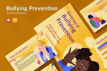 Bullying Prevention Presentation Template, 11053, Education & Training — PoweredTemplate.com