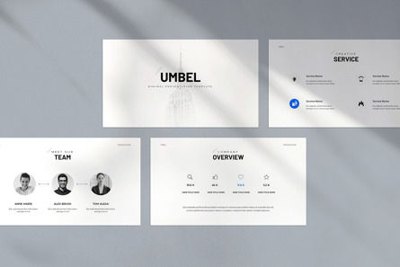 Umbel Minimal Presentation, 슬라이드 4, 11058, 비즈니스 — PoweredTemplate.com