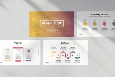 Blank Slide Presentation Template, Dia 3, 11075, Bedrijf — PoweredTemplate.com