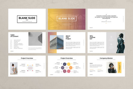 Blank Slide Presentation Template, Diapositive 5, 11075, Business — PoweredTemplate.com