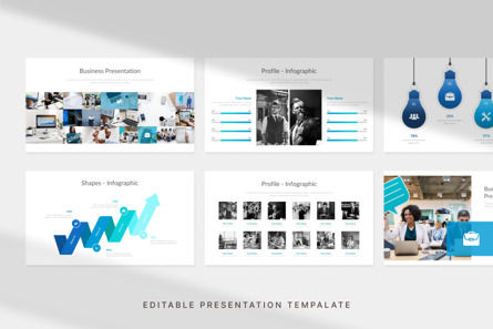 Business Presentation - PowerPoint Template, 슬라이드 2, 11078, 비즈니스 — PoweredTemplate.com