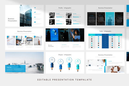 Business Presentation - PowerPoint Template, Dia 3, 11078, Bedrijf — PoweredTemplate.com