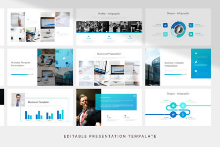 Business Presentation - PowerPoint Template, Deslizar 4, 11078, Negócios — PoweredTemplate.com