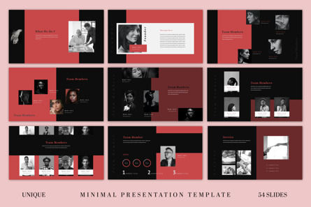 Dark Minimal Presentation Template, 슬라이드 4, 11080, 비즈니스 — PoweredTemplate.com