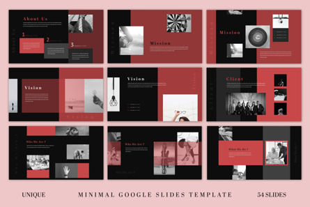 Dark Minimal Google Slides Presentation Template, Deslizar 3, 11083, Negócios — PoweredTemplate.com