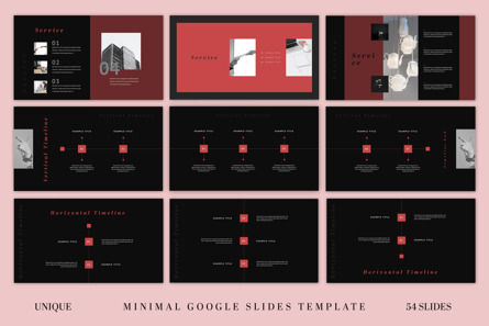 Dark Minimal Google Slides Presentation Template, Deslizar 5, 11083, Negócios — PoweredTemplate.com