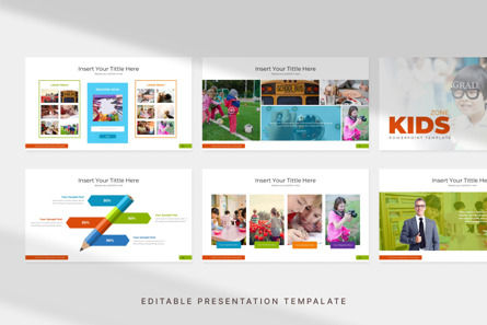 Children Presentation - PowerPoint Template, Slide 2, 11088, Education & Training — PoweredTemplate.com