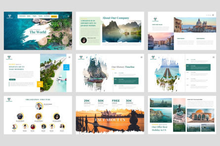 Company Profile Travel and Tourism Google Slide Template, Slide 2, 11084, Business — PoweredTemplate.com