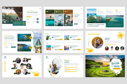 Company Profile Travel and Tourism Google Slide Template, スライド 3, 11084, ビジネス — PoweredTemplate.com