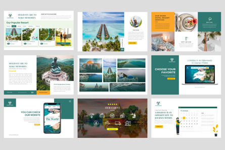 Company Profile Travel and Tourism Google Slide Template, スライド 4, 11084, ビジネス — PoweredTemplate.com