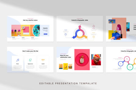 Colorful Presentation - PowerPoint Template, 슬라이드 2, 11090, 추상/직물 — PoweredTemplate.com
