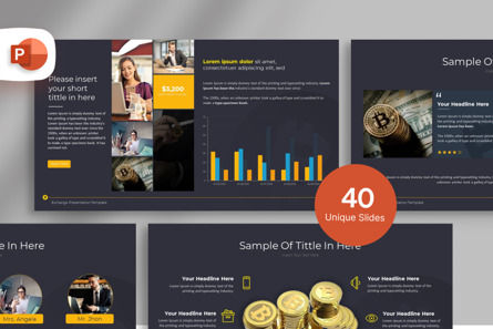 Cryptocurrency Exchange - PowerPoint Template, 11092, Business — PoweredTemplate.com