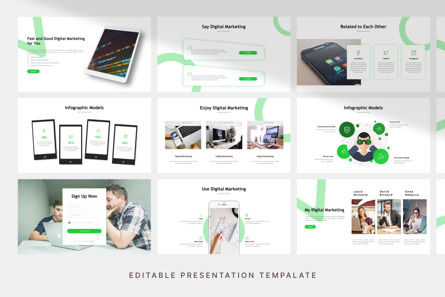 Digital Marketing - PowerPoint Template, Slide 3, 11093, Business — PoweredTemplate.com
